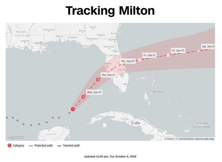 Siêu bão Milton suýt quật ngã máy bay săn bão Mỹ, sức gió vượt ngoài dự báo-2