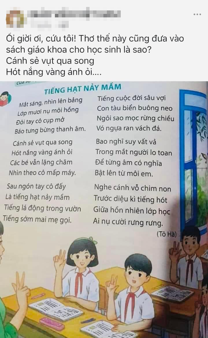 Tranh luận về bài thơ có đủ tầm được đưa vào sách giáo khoa-1