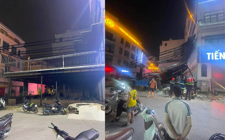 Sập nhà hàng đang xây dựng, 1 người bị thương-3