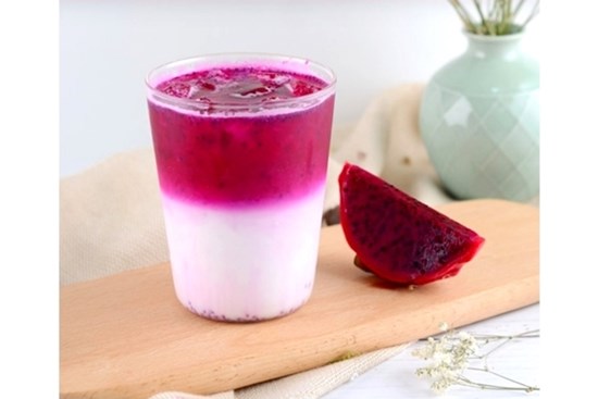 Cách làm sữa dừa thanh long đỏ cực đơn giản