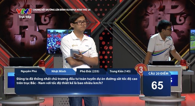 Những câu hỏi thú vị nhất ở trận Chung kết Đường Lên Đỉnh Olympia năm thứ 24-1