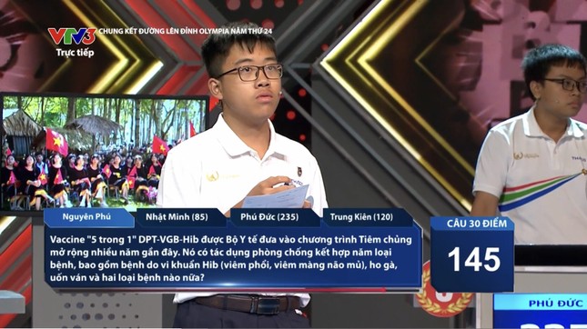 Những câu hỏi thú vị nhất ở trận Chung kết Đường Lên Đỉnh Olympia năm thứ 24-2