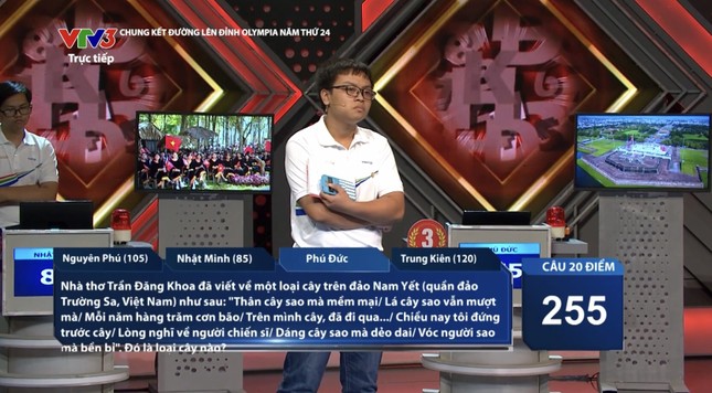 Những câu hỏi thú vị nhất ở trận Chung kết Đường Lên Đỉnh Olympia năm thứ 24-3