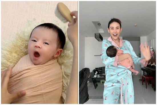 Khoảnh khắc đáng yêu của con gái Võ Hoàng Yến