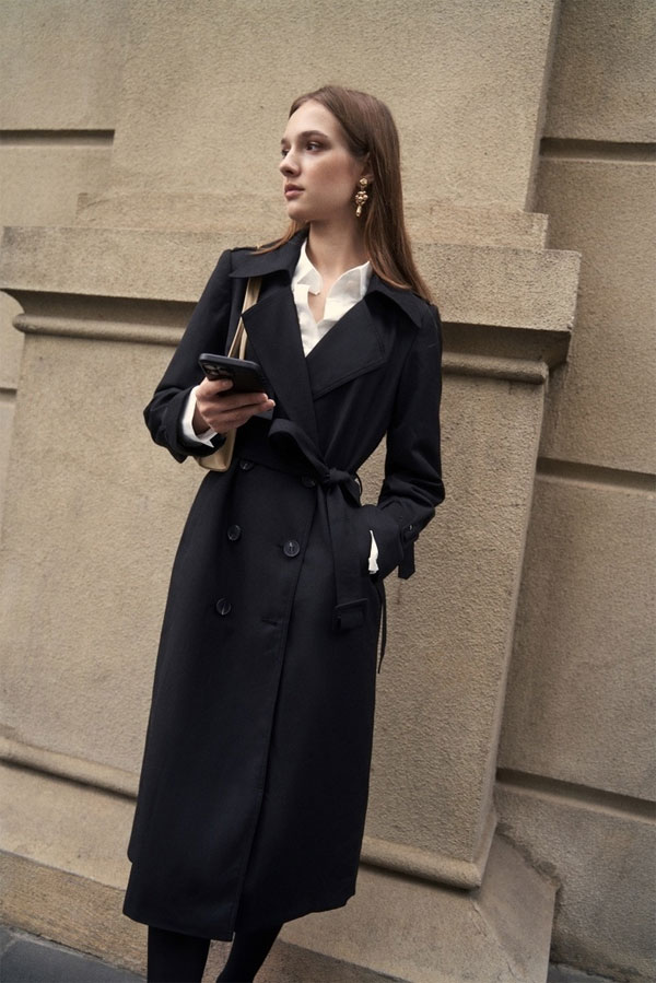 Biểu tượng phong cách quý cô sành điệu gọi tên áo khoác trench coat-2