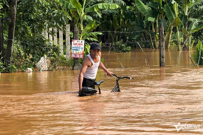 2 cha con bị điện giật, hàng trăm hộ dân ở Đồng Nai chìm trong biển nước-8