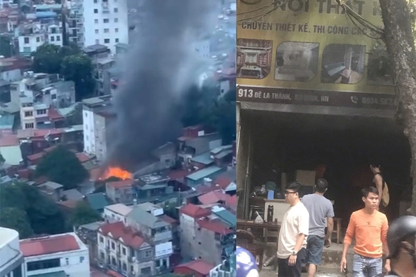 Cháy 200m2 xưởng sản xuất đồ gỗ nội thất ở Hải Phòng-2