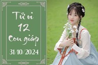 Tử vi 12 con giáp hôm nay ngày 31/10/2024: Thìn ổn định, Tỵ khó khăn