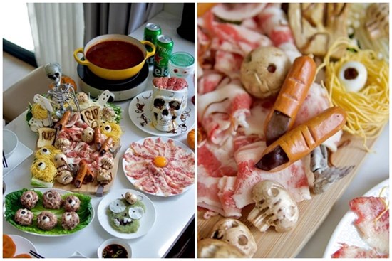 Dân mạng so tài bằng các mâm tiệc Halloween 'nhìn là giật mình'