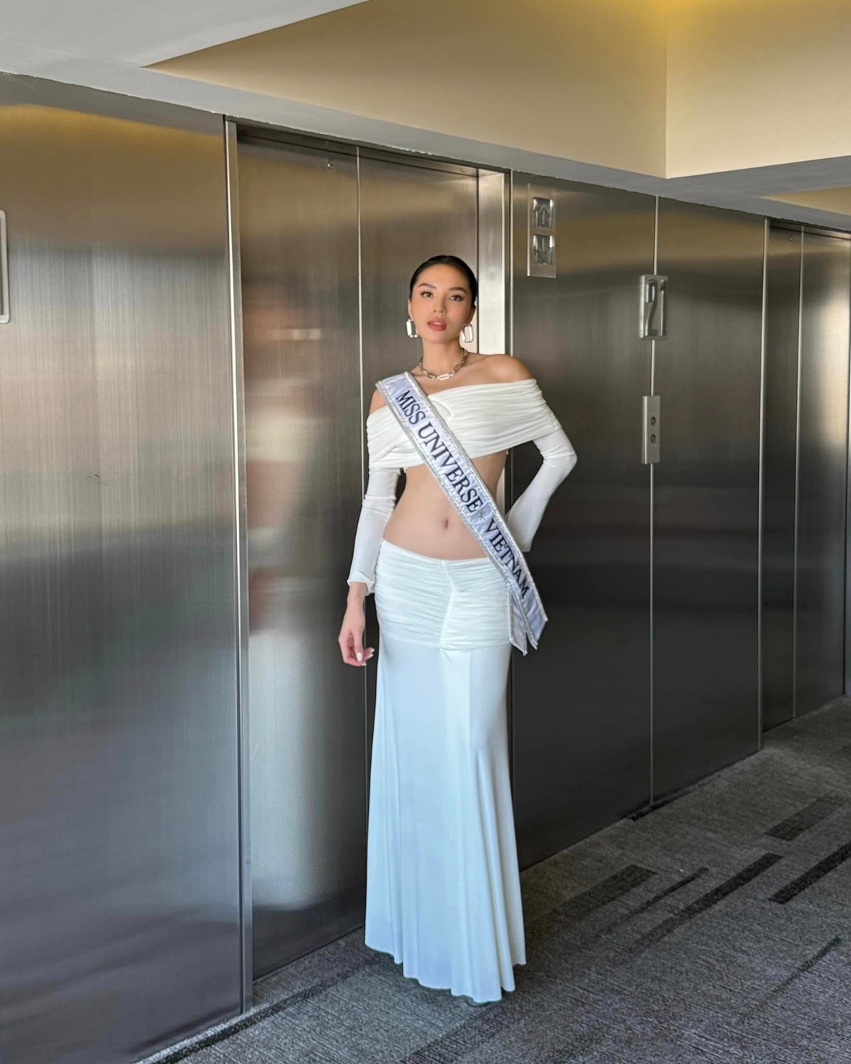 Hoa hậu Kỳ Duyên thử nghiệm phong cách trang điểm mới ở Miss Universe 2024-4