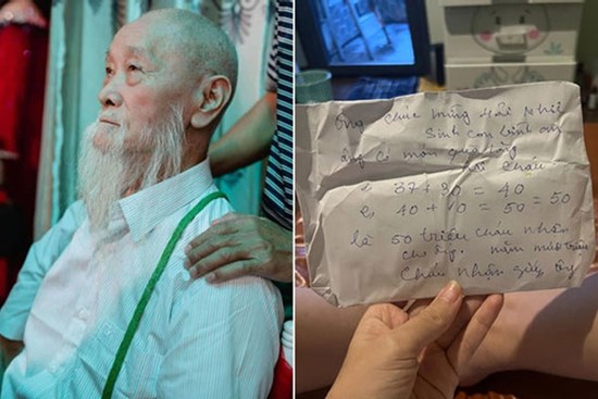 Lá thư tay của cụ ông 96 tuổi khiến cháu dâu mới sinh rơi nước mắt