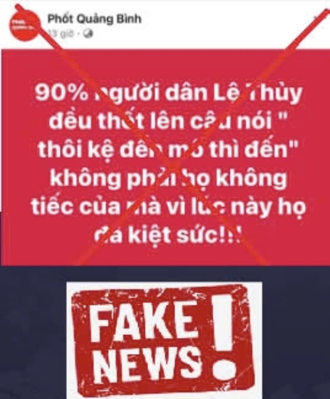 Điều tra, xử lí thông tin sai sự thật, gây hoang mang về lũ lụt ở Quảng Bình-2