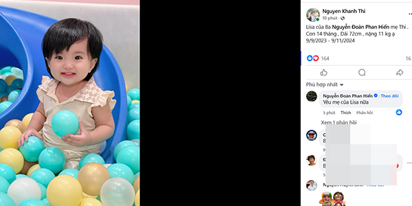 Khánh Thi khoe con út đáng yêu nhưng khán giả lại chú ý đến dòng bình luận của Phan Hiển-2