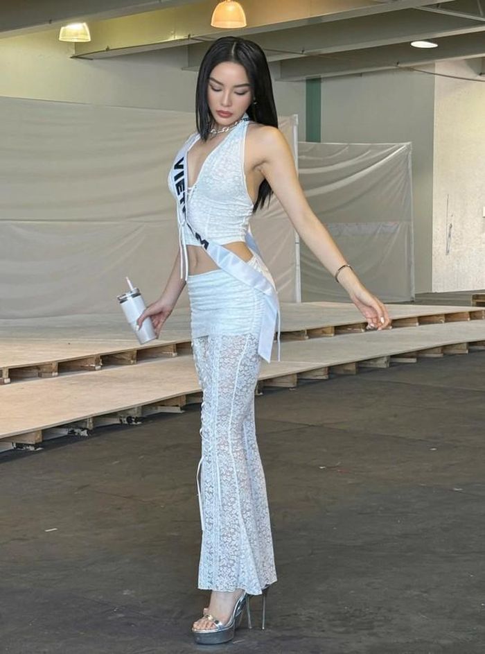 Miss Universe 2024: Hoa hậu Kỳ Duyên mặc trùng đồ với người đẹp Hàn Quốc-5