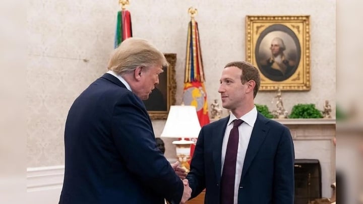 Ông Trump ăn tối với Mark Zuckerberg sau những ngày tháng bị cấm dùng Facebook-1