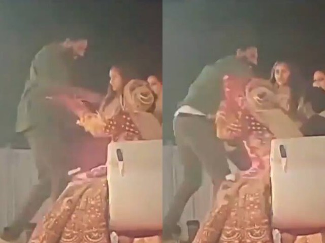 Chú rể bị người yêu cũ của cô dâu đấm tới tấp trong đám cưới-1