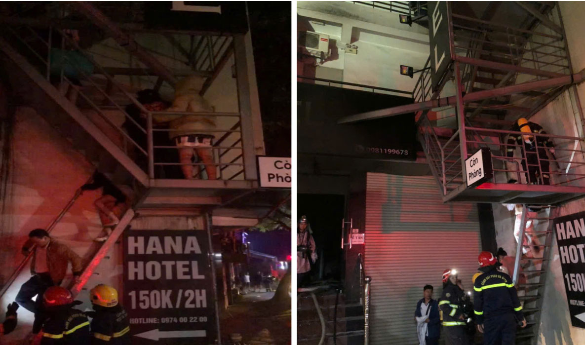 Cháy khách sạn ở Hà Nội, hơn 20 người được hướng dẫn thoát nạn-1