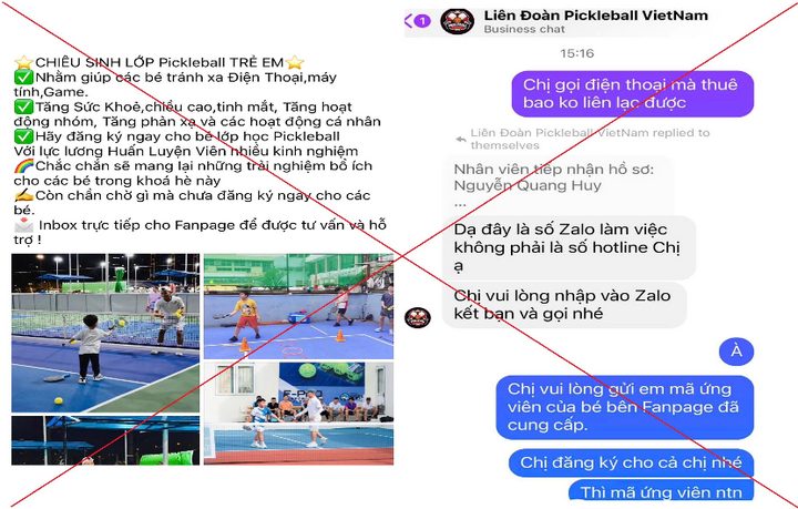 Đăng ký học pickleball trên mạng, người phụ nữ ở Hà Nội bị lừa 400 triệu đồng-1