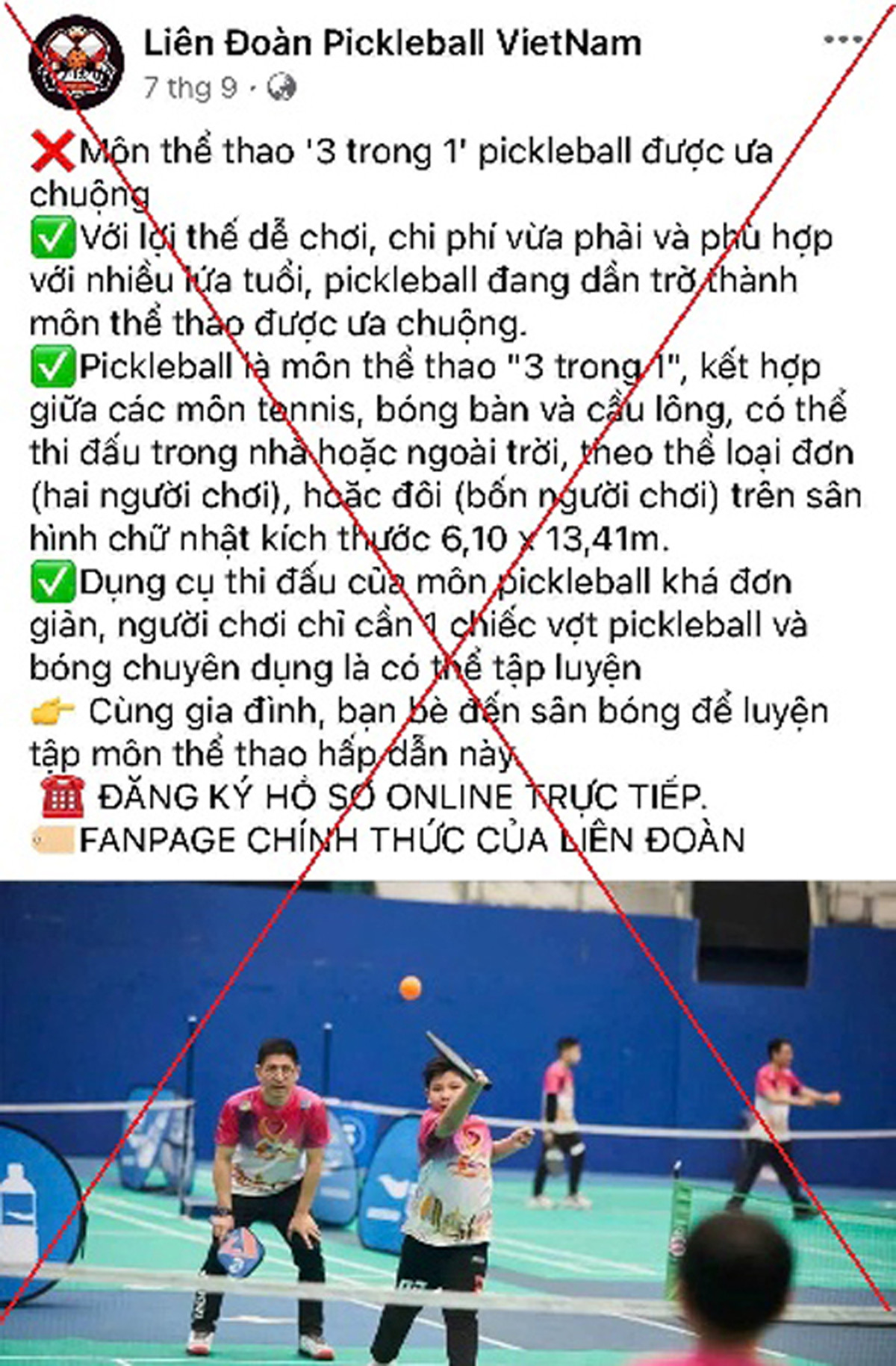 Thủ đoạn giả danh ‘Liên đoàn Pickleball Việt Nam’, người chơi có thể mất tiền tỷ-1