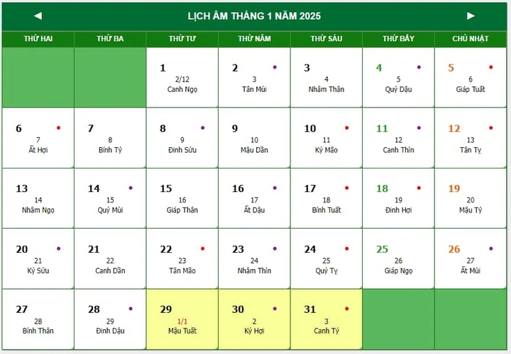 Vì sao 8 năm liền kể từ 2025, Tết Nguyên đán không có ngày 30 Tết?-1