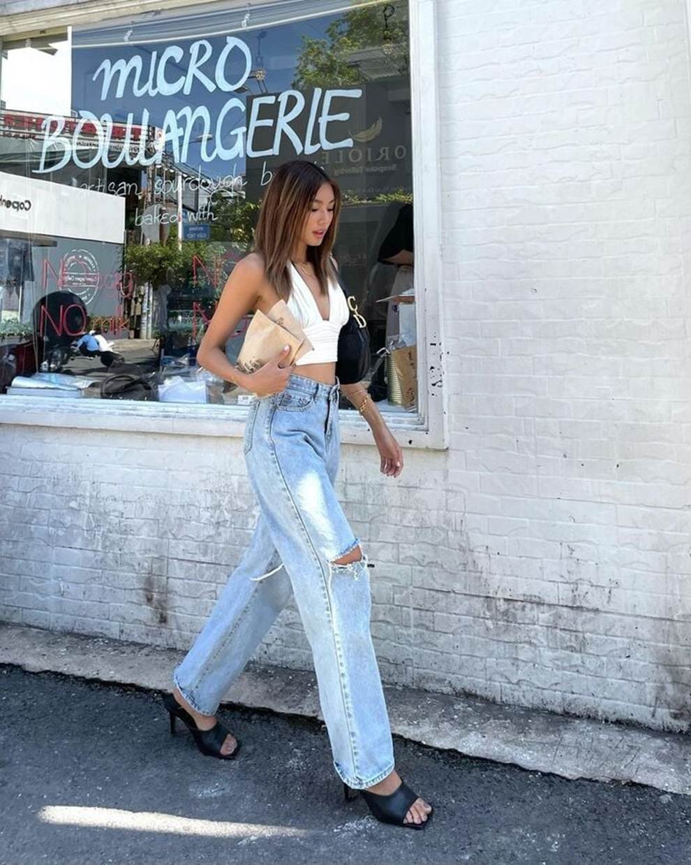 Cao 1m50 có nên mặc quần jeans ống rộng?-4