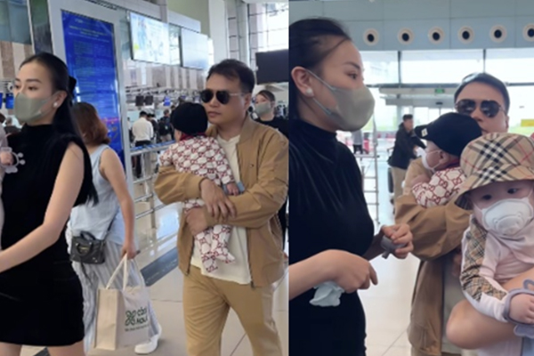 Shark Bình có hành động gây chú ý với Phương Oanh ở sân bay-2