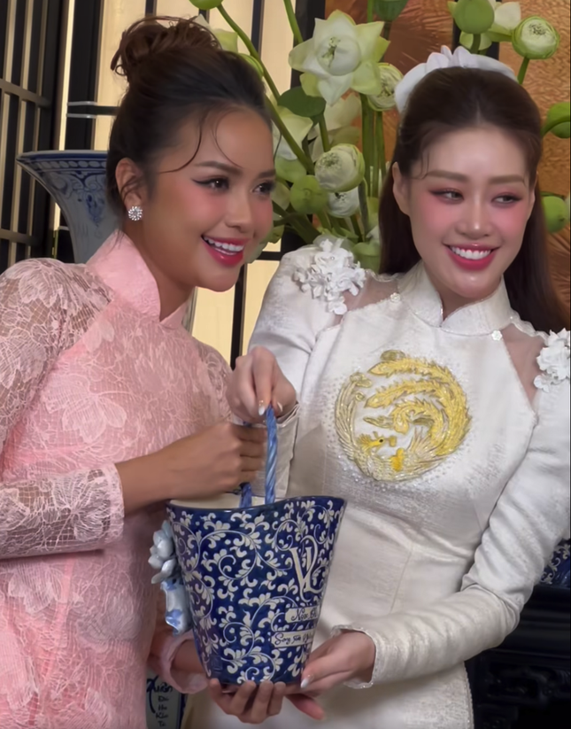 10 hoa hậu, á hậu làm phù dâu trong lễ cưới Khánh Vân-5