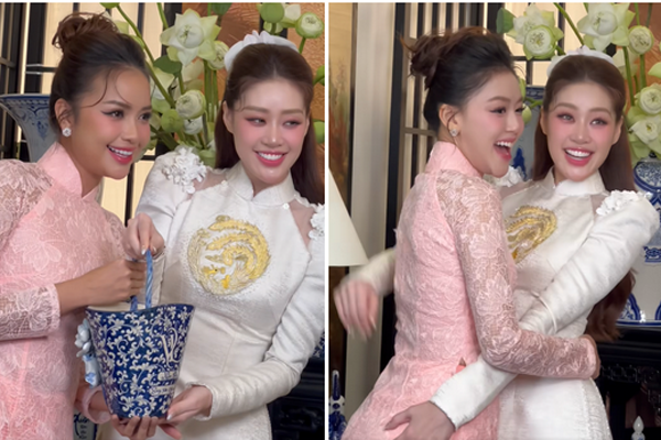 Con riêng 11 tuổi của chồng Hoa hậu Khánh Vân xuất hiện trong lễ ăn hỏi-7