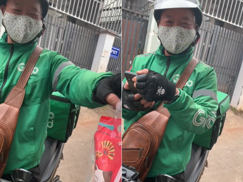 Cô gái Đắk Lắk đặt trà sữa không ngờ gặp shipper là bố mình-1