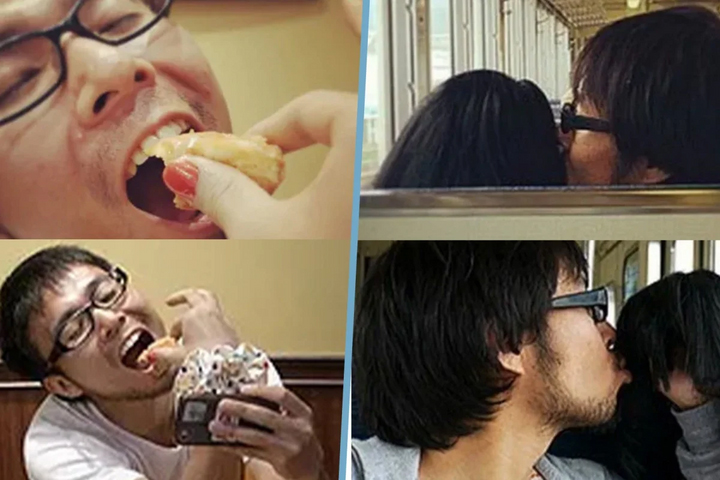 Cô đơn nhiều năm, anh chàng dùng đạo cụ tạo ảnh hẹn hò với bạn gái tưởng tượng-1