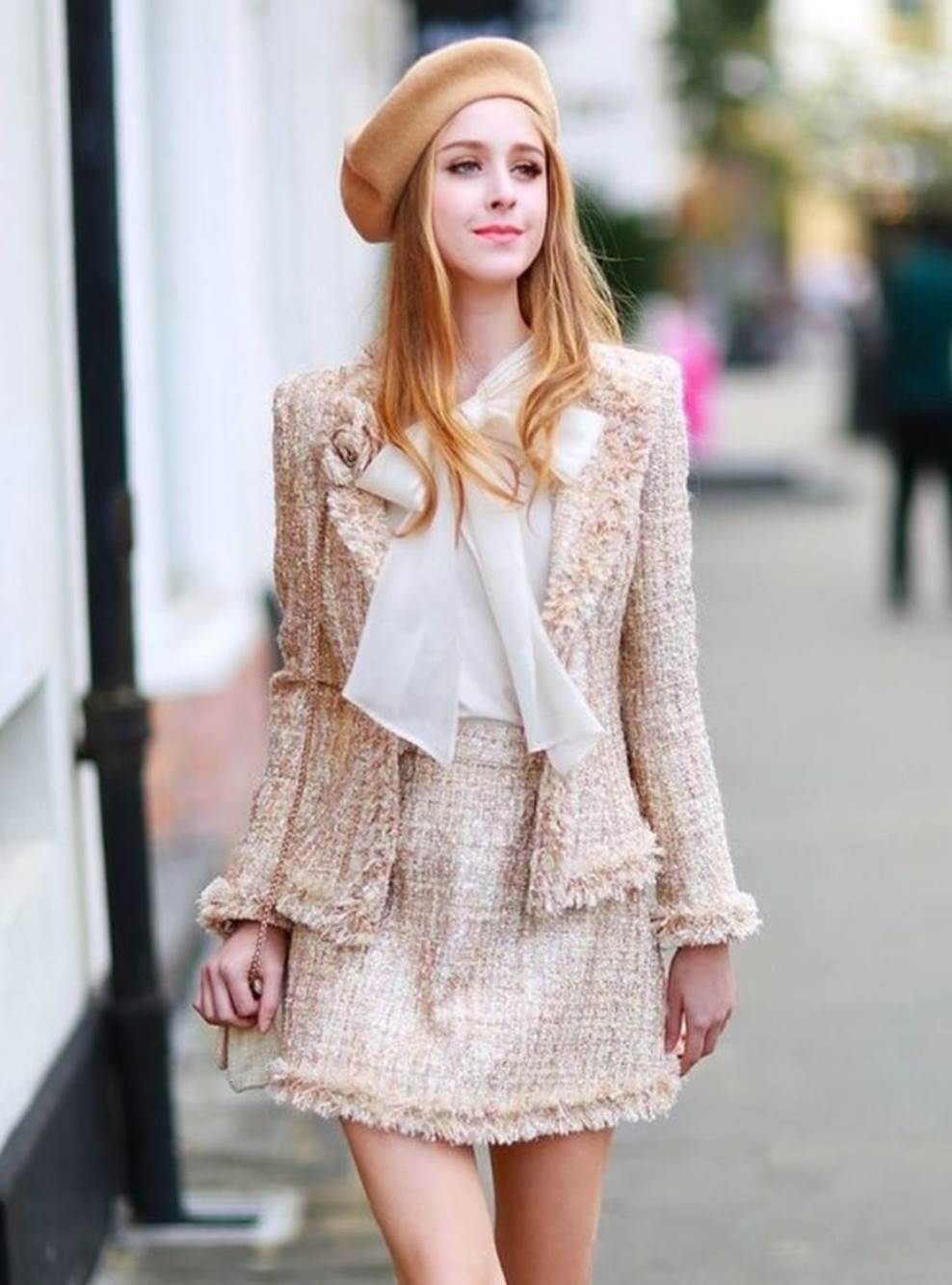 Chọn trang phục vải tweed sang trọng cho mùa lễ hội-3