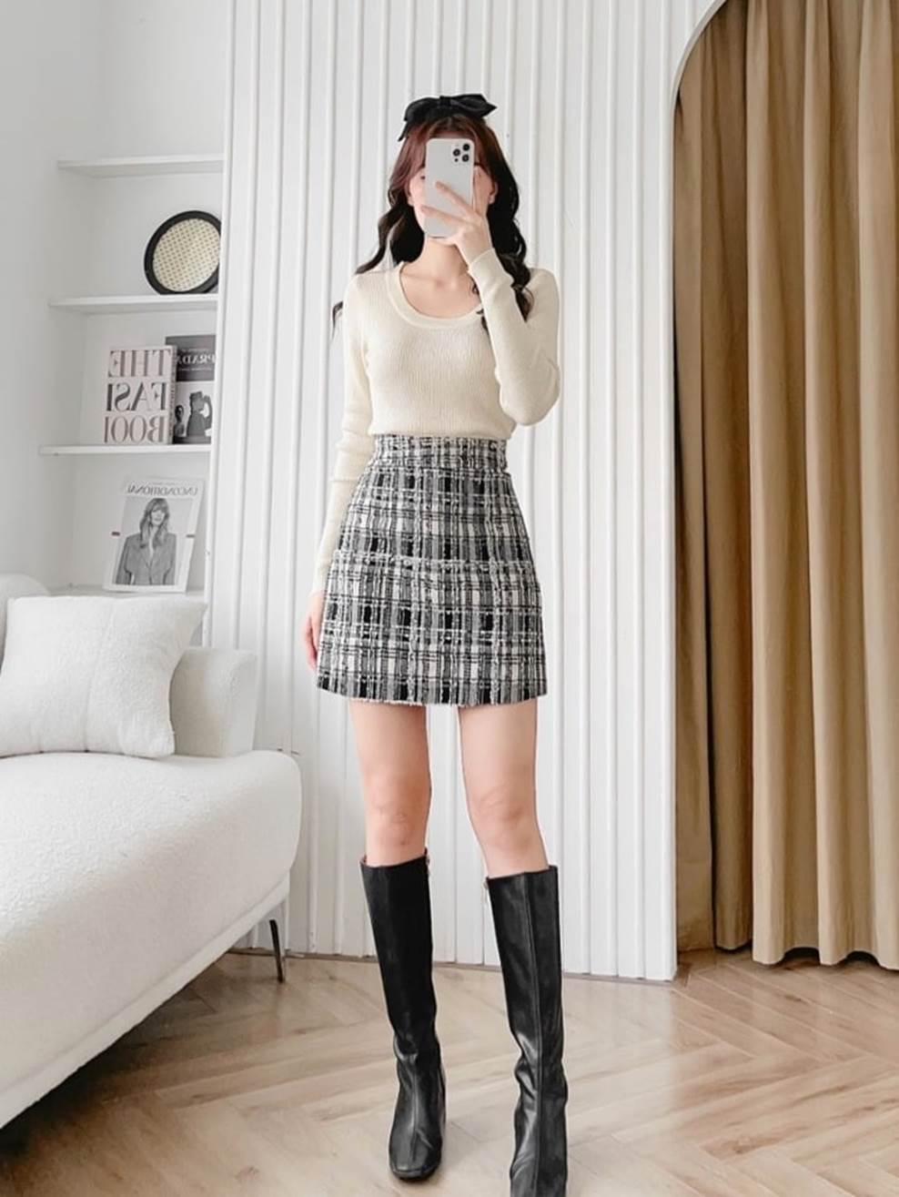 Chọn trang phục vải tweed sang trọng cho mùa lễ hội-4