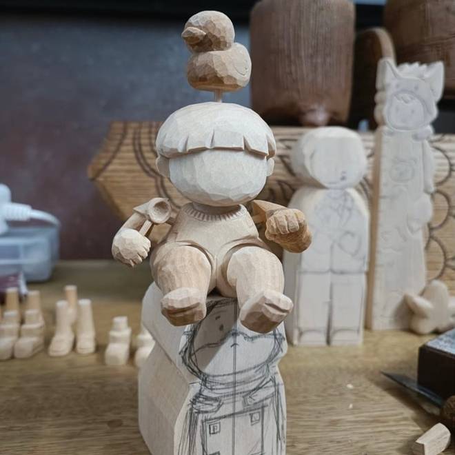 Mê mẩn với thế giới búp bê gỗ tí hon của chàng trai 9x Hà thành-9