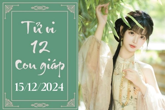 Tử vi 12 con giáp hôm nay ngày 15/12/2024: Tý khó khăn, Tuất ổn định