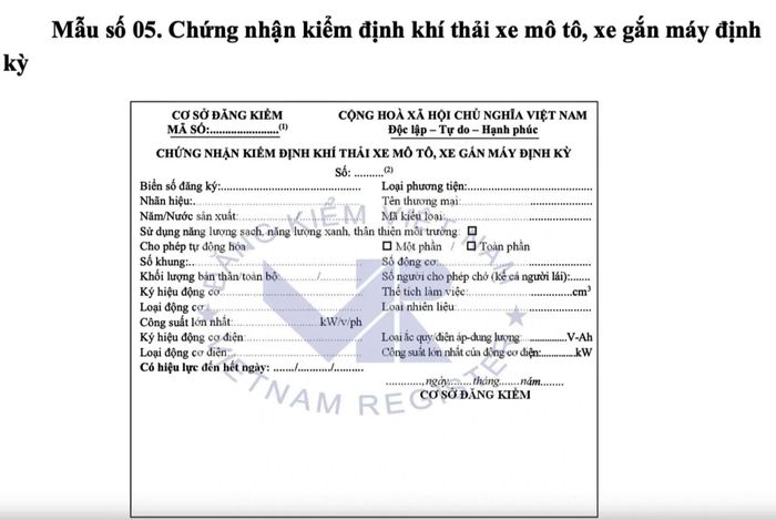 Xe máy từ 5 năm trở lên phải kiểm định khí thải-2