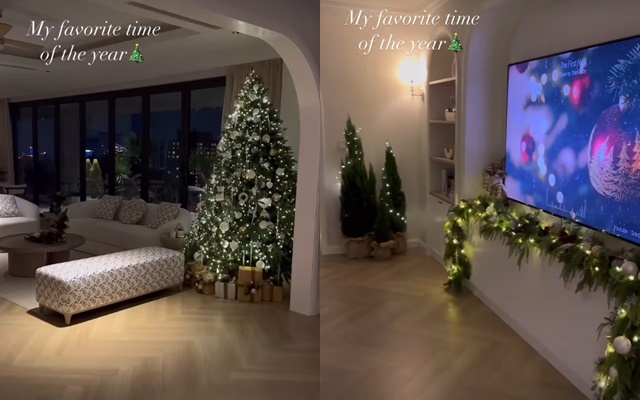 Đặng Thu Thảo khoe nhà tràn ngập không khí Noel, không gian sống mới chuẩn giới thượng lưu-2