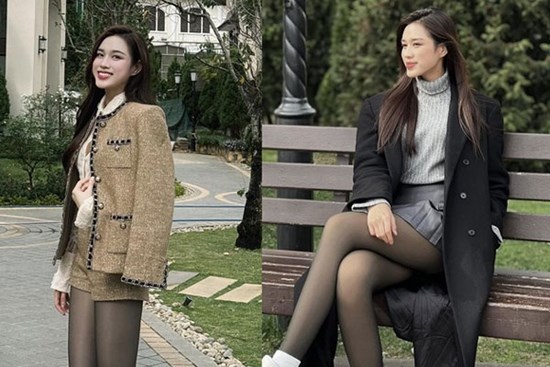 Bí kíp mặc vừa thanh lịch lại đủ ấm trong ngày đông từ Hoa hậu Đỗ Thị Hà