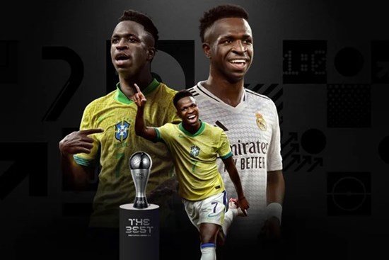 FIFA The Best: Vinicius xuất sắc nhất thế giới, Messi hạng 6