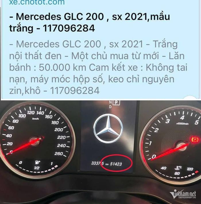 Vụ mua xe Mercedes GLC 200 bị tua hơn 50.000km: Bên bán có dấu hiệu gian dối-2