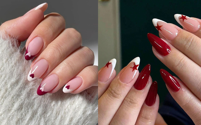 5 mẫu nail trending mùa Giáng sinh 2024: Tráng gương, họa tiết nơ chưa hạ nhiệt-5