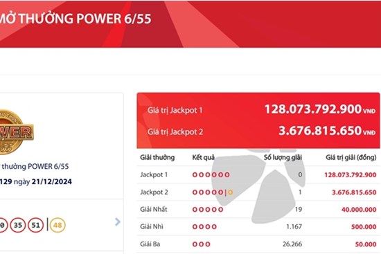 Lại tìm ra vé số trúng độc đắc Vietlott tiền tỷ