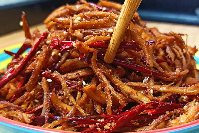 Cách làm khô gà xé cay đậm vị, đã ăn là không thể ngừng-1