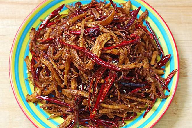 Cách làm khô gà xé cay đậm vị, đã ăn là không thể ngừng-9