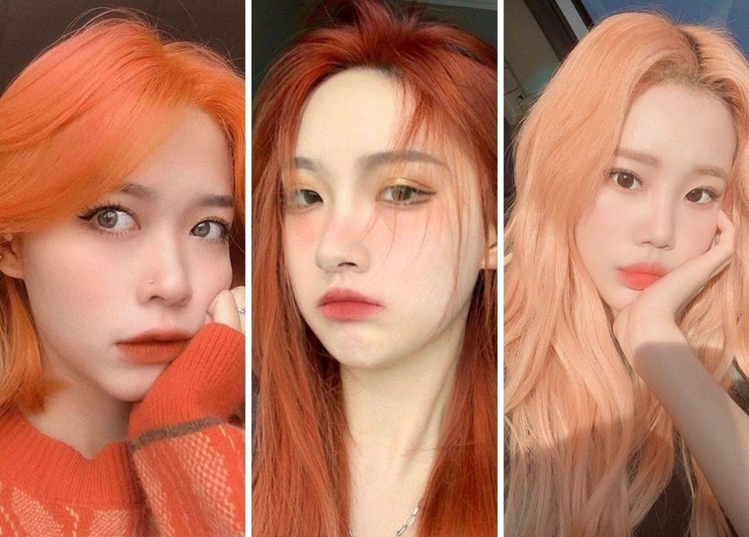 Top những kiểu nhuộm tóc màu nâu cam hot trend-1