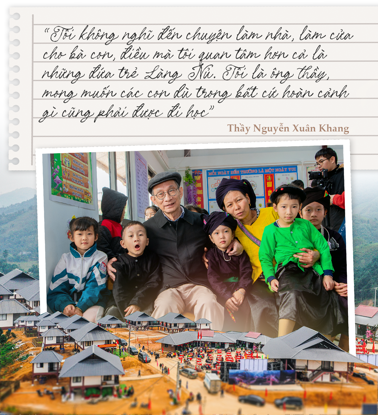 Khởi đầu mới của thầy giáo 75 tuổi: Lên Làng Nủ để ông cháu tôi nhận nhau, và ký một cam kết đặc biệt”-3
