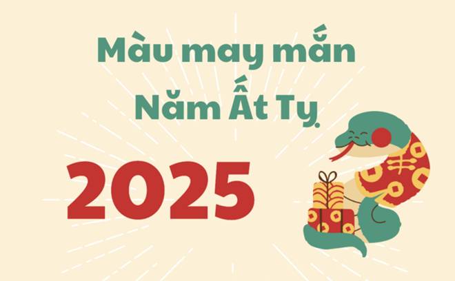 Màu sắc may mắn của năm Ất Tỵ 2025 là màu gì?-1