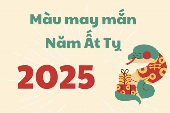 Màu sắc may mắn của năm Ất Tỵ 2025 là màu gì?