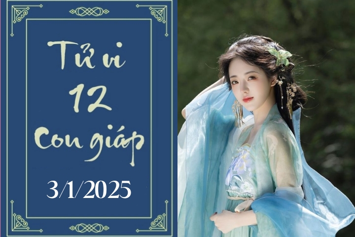 Tử vi 12 con giáp hôm nay ngày 3/1/2025: Thìn khó khăn, Tỵ phát triển-1