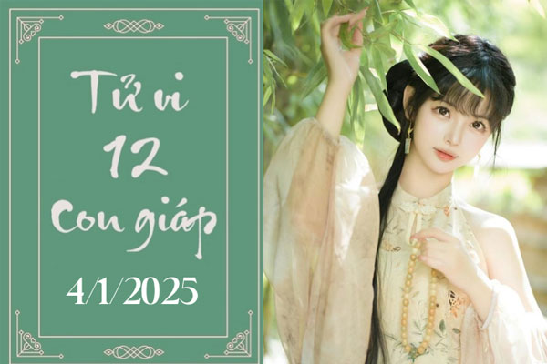 Tử vi 12 con giáp hôm nay ngày 4/1/2025: Ngọ chậm trễ, Thân khó khăn-1