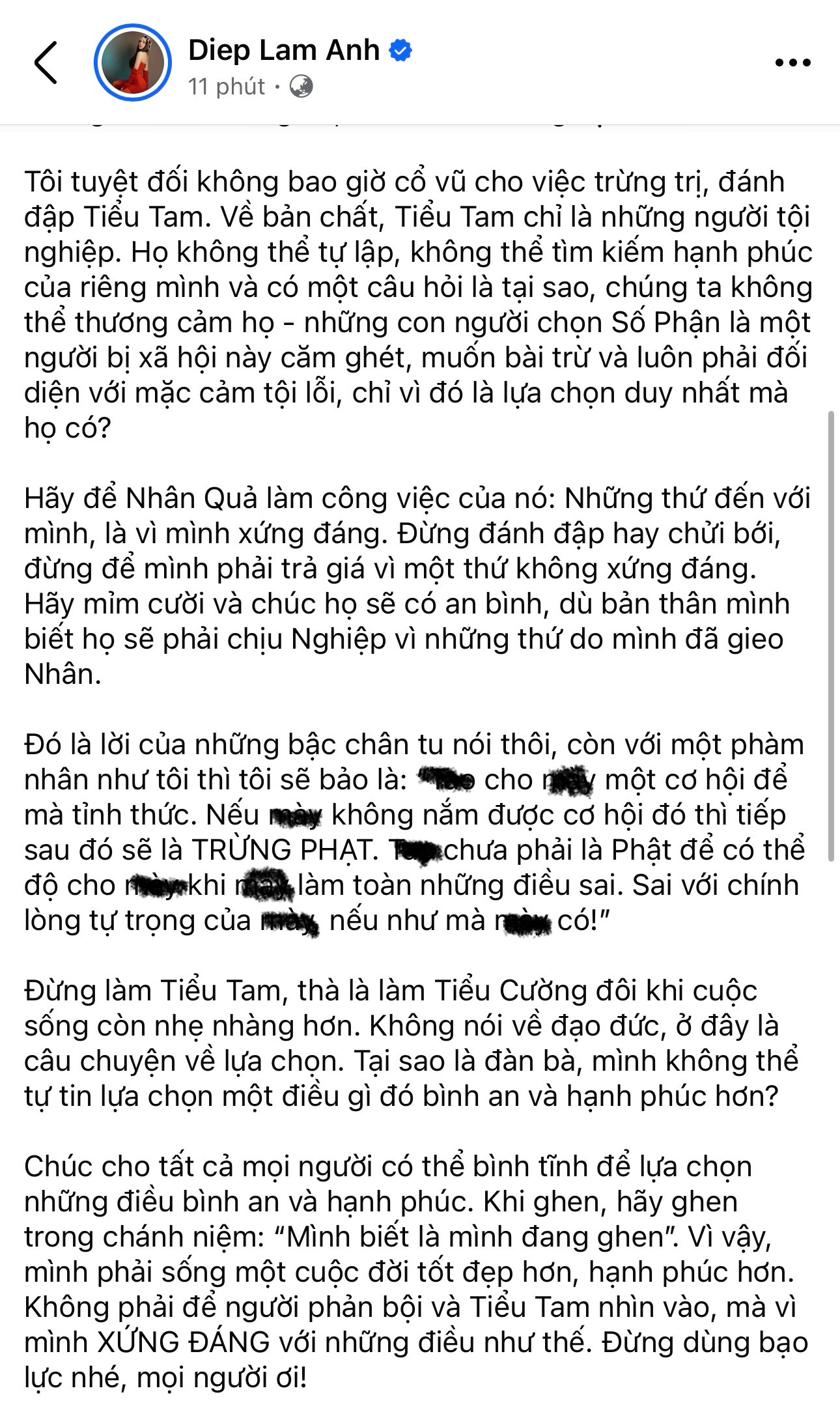 Diệp Lâm Anh: Hãy thương xót tiểu tam-2